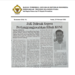 JAK Didesak Segera Pertanggungjawabkan Hibah KONI