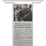 Nelwan – Refocuing Harus Efektif, Efisiensi dan Rasional Anggaran