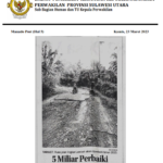 5 Miliar Perbaiki Jalan Lingkar Lembeh