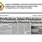 Perbaikan Jalan Pinokalan-Danowudu Disorot Netizen