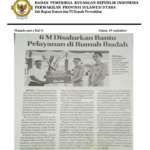 6 M Disalurkan Bantu Pelayanan di Rumah Ibadah