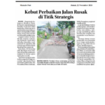 Kebut Perbaikan Jalan Rusak di Titik Strategis_001